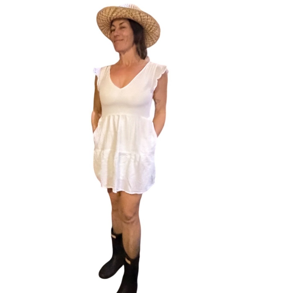 Abercrombie And Fitch XS Y2K Peasant Cottage Country Core BoHo Western Sundress - Picture 5 of 13
